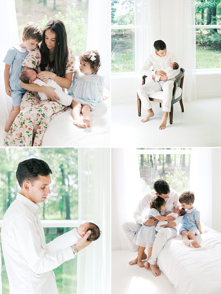Jessica Brown Photography Natural Light Studio Newborn Session Central Arkansas